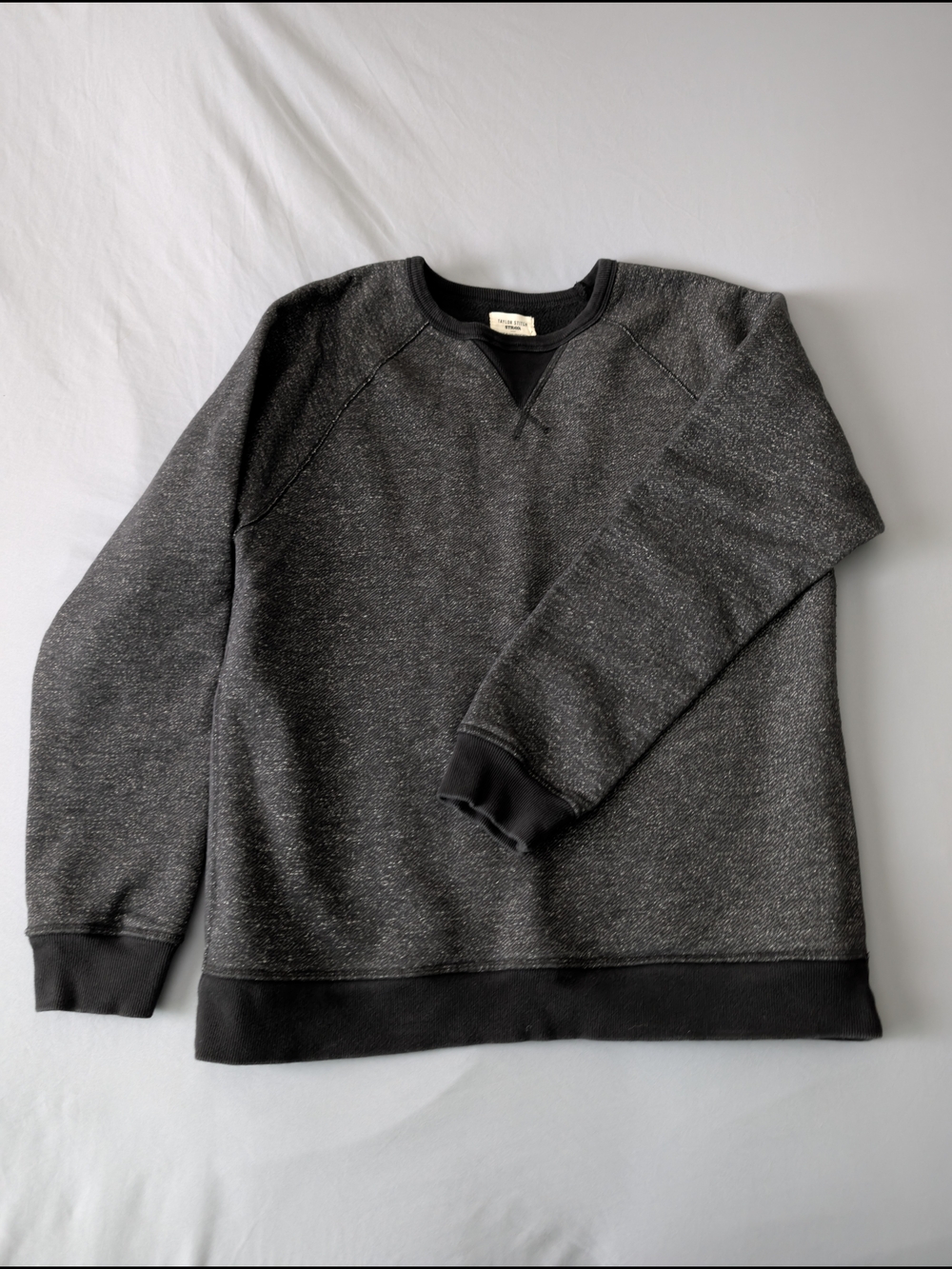 Taylor Stitch And Strava Charcoal Heather Crewneck Sweatshirt